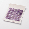 Natural Amethyst Gemstone Oval Cabochons G-J329-13-6x8mm-2