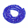 Electroplate Glass Beads Strands EGLA-A034-T4mm-B27-2