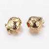 Golden Brass Beads X-KK-P097-02-2