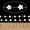 Handmade 304 Stainless Steel Shell Star Link Chains CHS-B011-01B-G-3