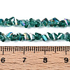 Electroplate Transparent Glass Beads Strands X-GLAA-N021-4mm-05-4