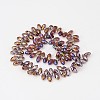 Electroplate Glass Beads Strands X-EGLA-J068-AB05-2