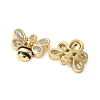Brass Micro Pave Cubic Zirconia Pendants X-KK-P290-32G-2