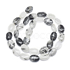 Natura Tourmalinated Quartz/Black Rutilated Quartz Beads Strands G-D0001-19-2