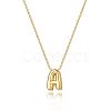 Brass Initial Pendant Box Chain Necklaces for Women FS-WG5C822-01-2