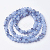 Electroplate Glass Beads Strands EGLA-A034-J4mm-F06-2