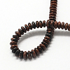 Rondelle Natural Mahogany Obsidian Bead Strands X-G-Q447-03-2