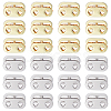 24Pcs 2 Colors Alloy Spring Cord Locks FIND-FG0005-27-1