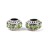Alloy Rhinestone European Beads MPDL-R036-01F-4