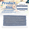 Braided Polyester Lace Trim OCOR-WH0079-23C-2