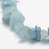 Natural Aquamarine Chip Beads Strands X-G-L154-19-2