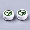 Opaque Acrylic Beads X-MACR-N008-35-3