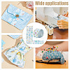 Flower Pattern Cotton Fabrics DIY-WH0588-11B-6