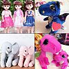 Craft Plastic Doll Eyes DIY-PH0019-90-7