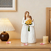 Mother & Daughter Resin Sculpture Display Decorations DJEW-WH0053-82A-3