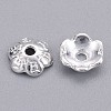 6-Petal Tibetan Style Alloy Flower Bead Caps LS-TIBE-S220-S-RS-2
