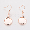 Iron Earring Hooks EJEW-WH0004-07RG-2