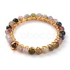 Natural Mixed Gemstone Pendants PALLOY-JF00590-4