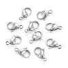 Tarnish Resistant 304 Stainless Steel Lobster Claw Clasps X-STAS-F182-01P-A-2