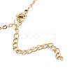 PVD Vacuum Plating 304 Stainless Steel Flat Round Pendant Necklaces NJEW-M187-02G-2