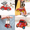 DIY Cars Diamond Painting Keychains Kits DIY-WH0182-16-6