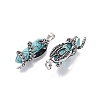 Natural & Synthetic Mixed Stone Double Terminal Pointed Pendants GG-N001-02AS-2