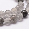 Natural Cloudy Quartz Beads Strands G-G735-37-6mm-3