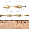 304 Stainless Steel Teardrop Link Chains STAS-L306-04G-2