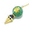 Round Resin Dowsing Pendulum Big Pendants G-C117-01G-09-2