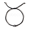 Acrylic Letter U Adjustable Braided Cord Bracelets for Men GX4208-21-1