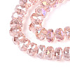 Electroplate Glass Beads Strands X-EGLA-T021-20J-3