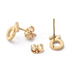 Ion Plating(IP) 304 Stainless Steel Stud Earrings STAS-Z028-A-15G-2