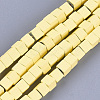 Spray Painted Non-magnetic Synthetic Hematite Beads Strands G-T116-22-02-1
