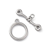 Non-Tarnish 304 Stainless Steel Ring Toggle Clasps STAS-A092-09C-P-1
