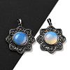 Opalite & Brass Pendants G-K338-09AS-04-1