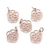 304 Stainless Steel Pendants STAS-Q201-T454R-1