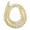 Transparent Crackle Glass Beads Strands GLAA-D025-01D-2