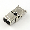 Tarnish Resistant Smooth Surface 201 Stainless Steel Watch Band Clasps STAS-R063-86-3