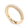 Adjustable Brass Micro Pave Cubic Zirconia Cuff Rings RJEW-L098-007A-G-2