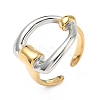 304 Stainless Steel Cuff Open Rings for Women RJEW-B158-02GP-03-4