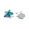Electroplate Glass Charms X-GLAA-H101-B-04-3