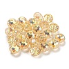 Transparent Electroplate Glass Beads GLAA-L046-02I-1