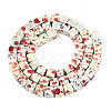 Spray Painted Synthetic Turquoise Beads Strands TURQ-T004-13D-2