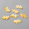 Left and Right Natural Yellow Shell Beads SSHEL-Q311-001-3