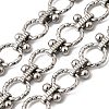 Alloy Textured Ring Link Chains CHC-P013-05P-01-1