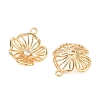 Brass Micro Pave Clear Cubic Zirconia Pendants KK-K351-73G-2