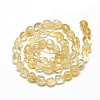 Natural Citrine Beads Strands X-G-R445-8x10-16-2