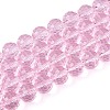 Transparent Glass Bead Strands GLAA-R095-10mm-33-1
