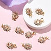 SHEGRACE Brass Micro Pave Cubic Zirconia Pendants XGRQ2O533-446A-G-4