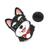 Schnauzer with Red Bowtie Alloy Enamel Pins AL-CBA6DDE-03B-3
